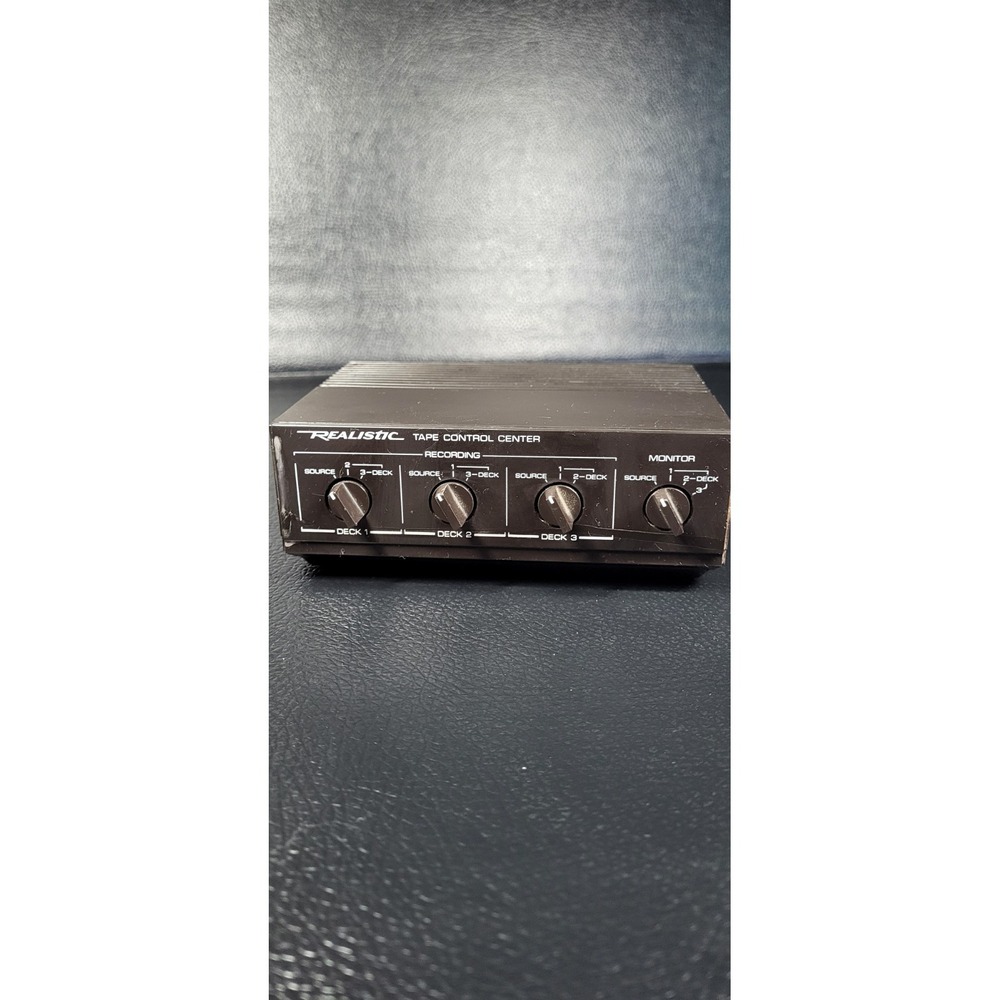 Realistic 42-2115 Stereo Tape Control Center Audio Switch Cassette Reel To Reel